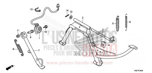 BEQUILLE SH150ADE de 2014